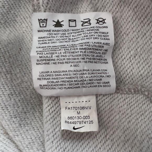 Nike Sweatshirt Women's Size M Soft Grey Dri-Fit Funnel Cowl Neck Pullover - Picture 5 of 10
